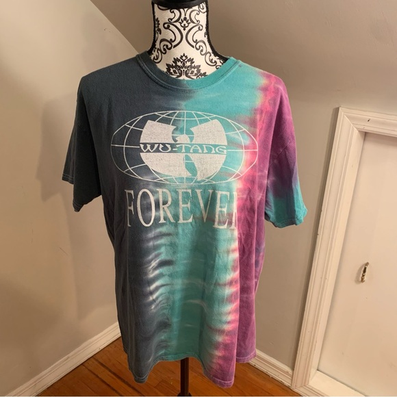 Wutang Other - Wu-Tang Forever Tie Dye Short Sleeve Hip Hop Band T Shirt Mens Size M Medium